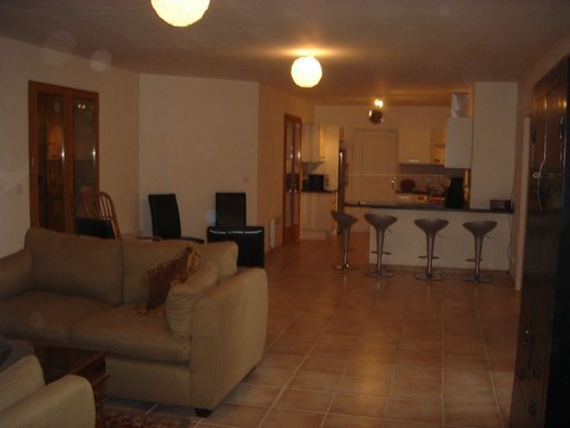 Living area at night